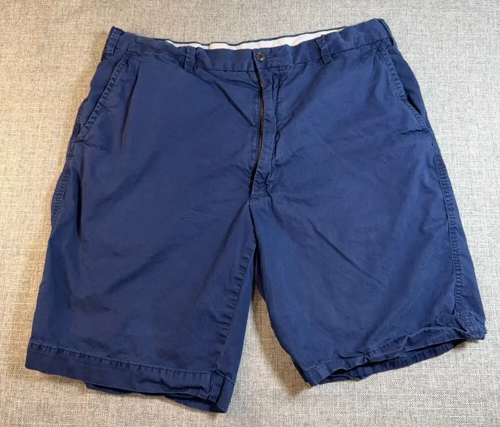 Polo Ralph Lauren Chino Shorts Mens 38 Navy Blue Cotton Classic Fit 8.5 In